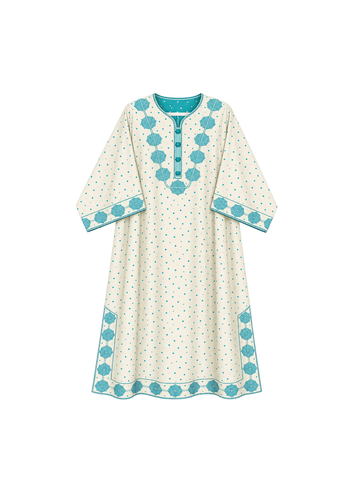 Rabat Silk Dress - The Polka Dot Edition