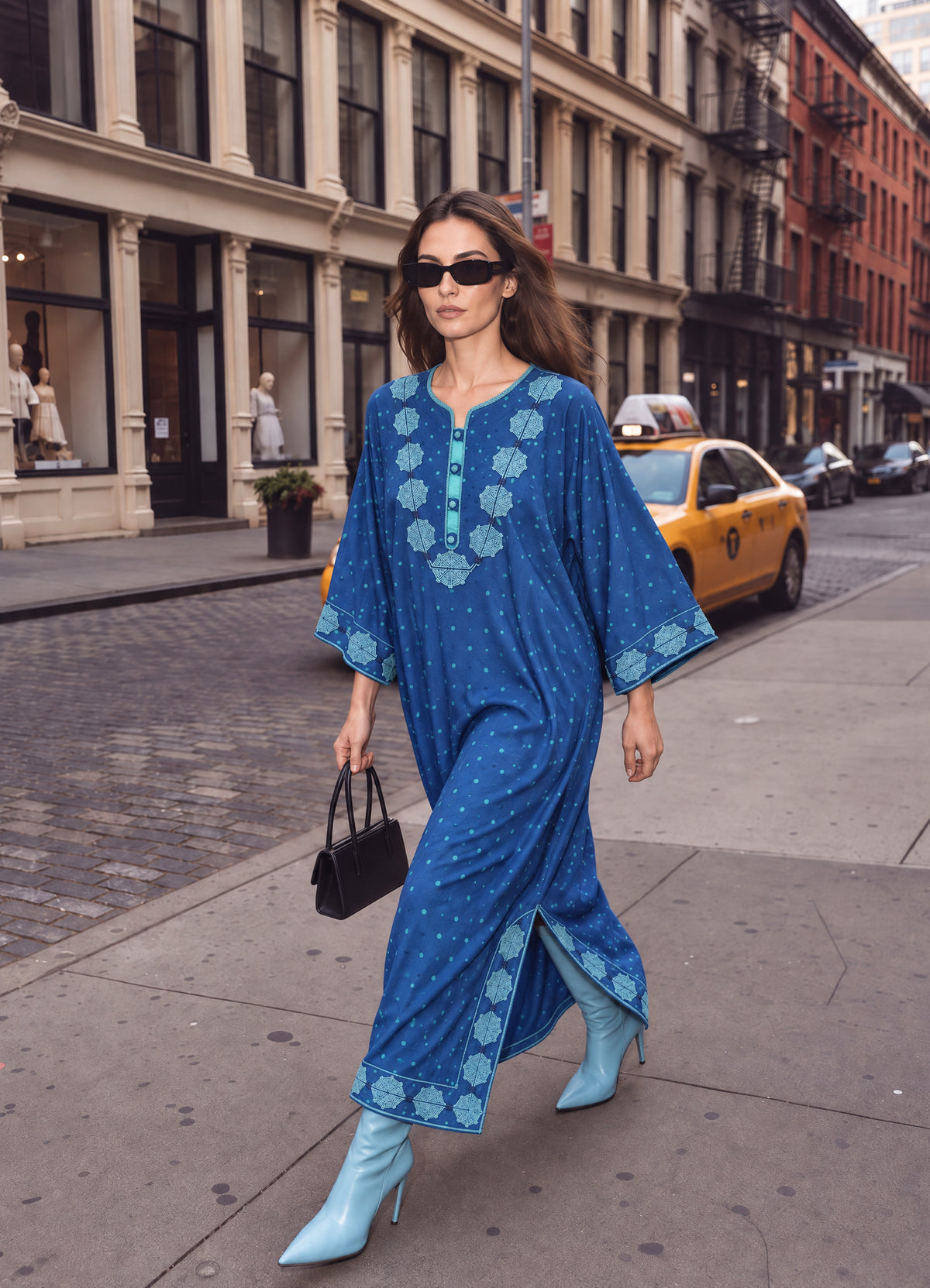 Rabat Silk Dress - The Polka Dot Edition
