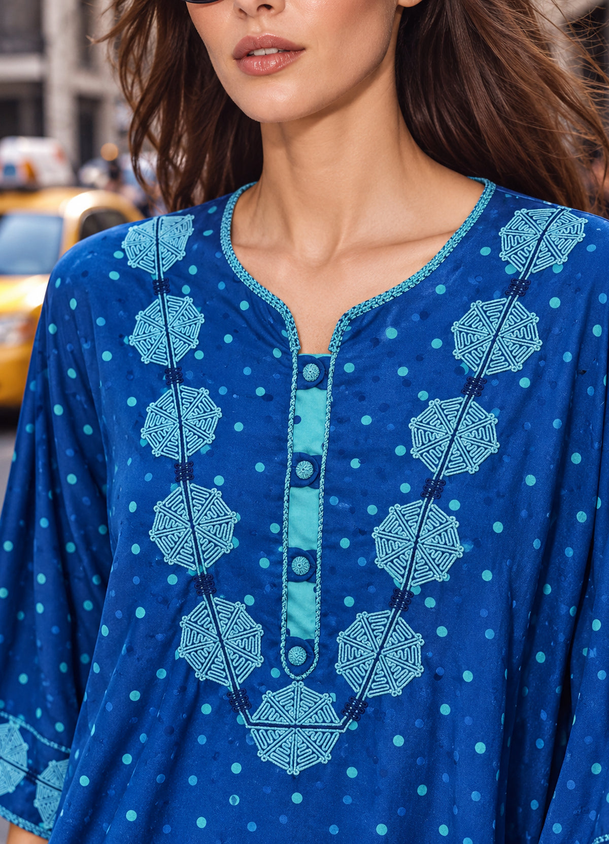Rabat Silk Dress - The Polka Dot Edition